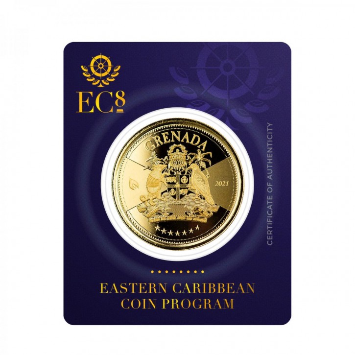 1 oz Gold Grenada EC8 Serie 2021( Auflage 2.500 )