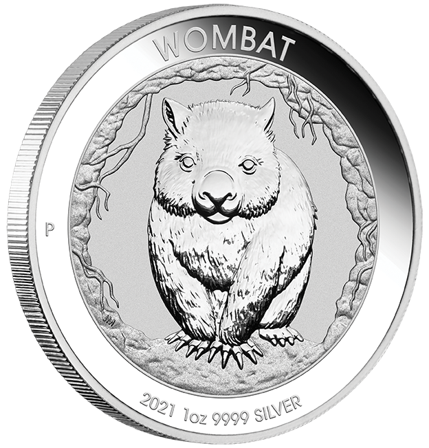 1 oz Silber Perth Mint 2021 Wombat in Kapsel - max 25.000 ( diff.besteuert nach §25a UStG )