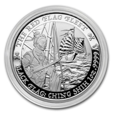 1 oz Silber Perth Mint Black Flag Series - THE RED FLAG FLEET 2021 ( diff-besteuert §25a UStG )