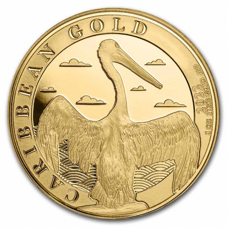 1 oz Gold Barbados Pelican 2022 inkl. COA - max 100