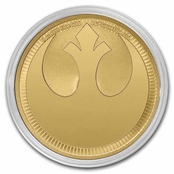 1 oz Gold Niue " Star Wars Rebel Alliance / New Zealand Mint " 2022 - max 250