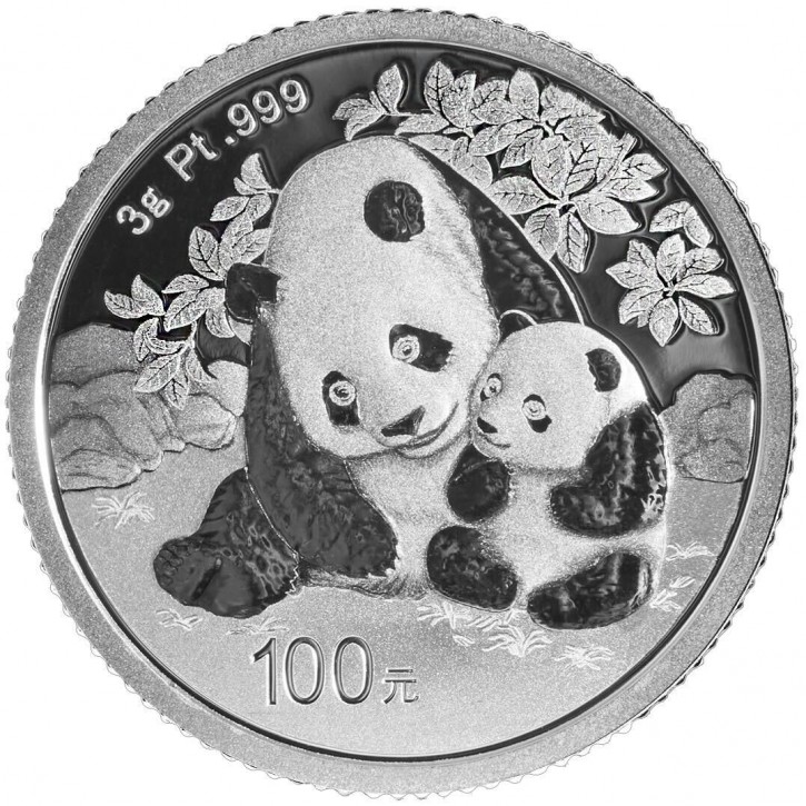 3 Gramm Platin Proof Panda 2024 - max. 30.000 ( diff.besteuert nach §25a UStG )
