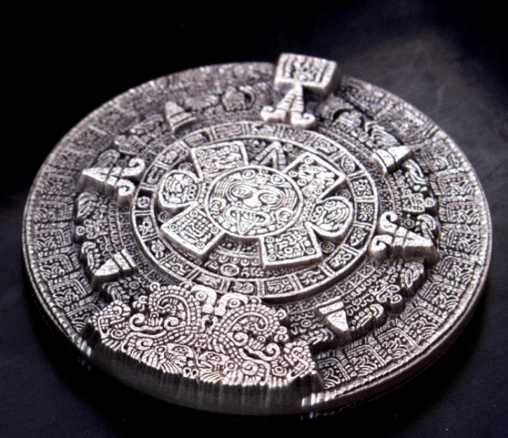 2 oz Silber Korea Stacker Aztec Sun Stone INKL. KAPSEL ( inkl. gesetzl. Mwst )