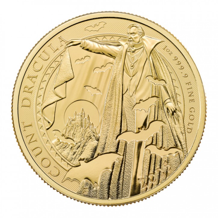 1 oz Gold Royal Mint / United Kingdom " Golthic Horror Dracula "