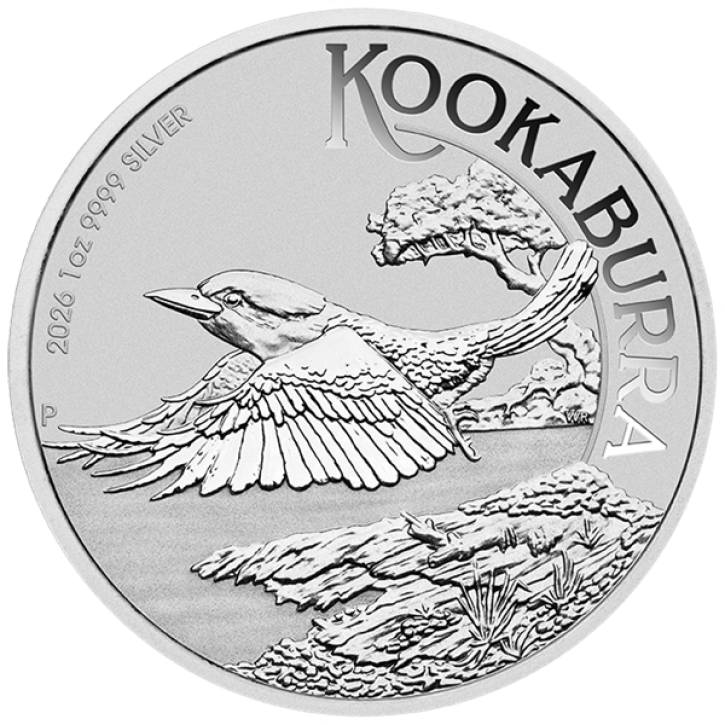 1 oz Silber Perth Mint Kookaburra 2026 in Original-Kapsel Australien / Australia mit Charles Effigy