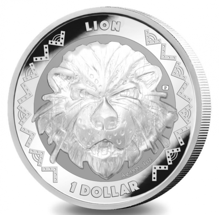 1 oz Silber Sierra Leone " Big Five Lion " Pobjoy Mint - max 5.000 ( diff.besteuert nach §25a UStG )