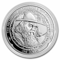 1 oz Silber New Zealand 20th Anniversary Herr der Ringe / Gandalf - max 10.000 ( diff.besteuert nach §25a UStG )