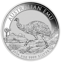 1 oz Silber Perth Mint Australian EMU 2026 in Original-Kapsel Australien / Australia aktuell mit Charles Effigy