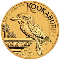 1/10 oz Gold Perth Mint " Kookaburra 2022 " in Kapsel - max. 15.000