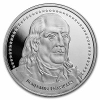 1 oz Silber 2022 Founders of Liberty " Franklin "  ( inkl. gültiger gesetzl. Mwst )