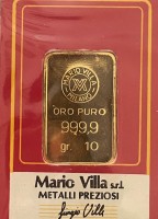 10 Gramm Goldbarren Italien Mario Villa