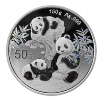 150 Gramm Silber China Proof Panda 2025 in Box + COA