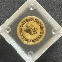 1/10 oz Gold Perth Mint Nugget " Little Hero " 1988