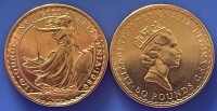 1/2 oz Gold Britannia 1989