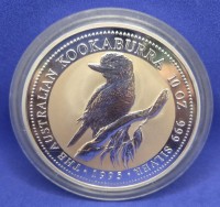 10 oz Silber Kookaburra 1995 in Kapsel ( diff.besteuert nach §25a UStG )