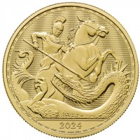 1 oz Gold Royal Mint / United Kingdom " St. George and the Dragon " 2024