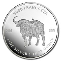 1 oz Silber Chad 2020 Mandala Büffel / Buffalo - max. Mintage 10.000 ( diff.besteuert nach §25a UStG )