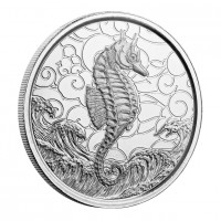 1 oz Silber Samoa 2020  " Seahorse / Seepferdchen " dritte Ausgabe in Kapsel - max. Mintage 7.500 ( diff.besteuert nach §25a UStG )