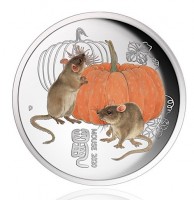 1/4 oz Silber Perth Mint Lunar Mouse / Maus 2020 " chinese Edition / Chinescher Markt "  ( diff.besteuert nach §25a UStG )