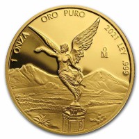 1 oz Gold Proof Mexiko Libertad 2021 in Kapsel