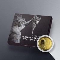 1 oz Gold Scottsdale Mint Gibraltar Perseus mit Medusas Kopf in Kapsel / Box - max 100 Stück