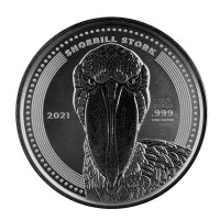 1 oz Silber Kongo Schuhschnabel / Shoebill 2021 Scottsdale Mint USA - max. 50.000  ( diff.besteuert nach §25a UStG )