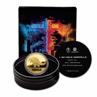 1 oz Gold Niue Godzilla  " Godzilla vs Kong "  inkl. Box / COA - max 300