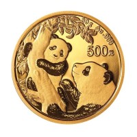 30 Gramm Gold Panda 2021 in Folie - 500 Yuan