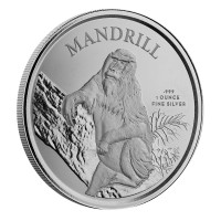 1 oz Silber Kamerun Mandrill 2021 in Kapsel - max. 10.000( diff.besteuert nach §25a UStG )