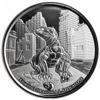 1 oz Silber Scottsdale Mint A.I. Apocalypse Komodo Dragon - max. 15.000