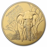 1 oz Gold Australien / Royal Australian Mint " Afrikanischer Elefant Zoo Series" 2022 - max 250 ( diff.besteuert nach §25a UStG )