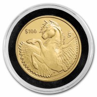 1 oz Silber Gold Virgin Islands " Pegasus 2022 5th Anniversary " Prooflike BU-Finish - max. 50