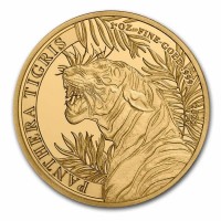 1 oz Gold Laos Tiger 2022  ( Panthera Tigris ) inkl COA - dritte Ausgabe der Serie - max 100