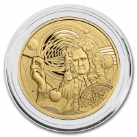 1 oz Gold Niue Icons of Inspiration " Isaac Newton " inkl. Box / COA max 100