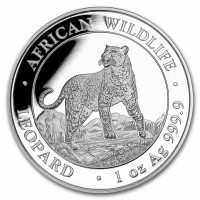 1 oz Silber Somalia Leopard div. Jahre / gute Qualität  ( diff.besteuert nach §25a UStG )
