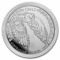 1 oz Silber Tokelau 2022 Australian Masked Owl - Owl series - max 5.000 ( diff.besteuert nach §25a UStG )