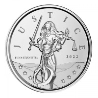 1 oz Silber Gibraltar 2022 " Lady Justice "  ( diff.besteuert nach §25a UStG )