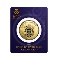 1 oz Gold EC8 Series Antigua & Barbuda " Coat of Arms 2022 " im Blister