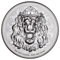 5 oz Silber Truth Serie Roaring Lion 2023 High Relief in Kapsel - max 1.000 ( inkl. gesetzl. Mwst )