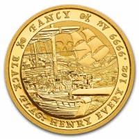 1 oz Gold Perth Mint " Black Flag: The Fancy  " in Kapsel / Box / COA - max. 200