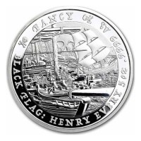 5 oz Silber Perth Mint " Black Flag: The Fancy  " in Kapsel ( diff-besteurt §25a UStG )
