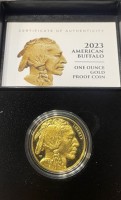 1 oz Proof Gold Buffalo 2023 in Original-Kapsel / inkl. Original Box / COA - US Mint