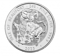 2 oz Silber Royal Mint / United Kingdom " Royal Tudor Yale of Beaufort " ( diff.besteuert nach §25a UStG )