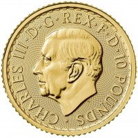 1/10 oz Gold Britannia 2023 Effigy/Rückseite Charles