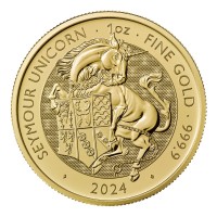 1 oz Gold Royal Mint / United Kingdom " Royal Tudor Beast Unicorn "