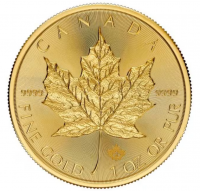 1 oz Gold Canada Maple Leaf 2025 / Neuware mit Charles III Effigy / Rückseite