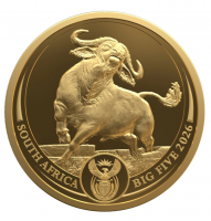 1/4 oz Gold " Big Five Buffalo / Büffel 2026 " inkl. der Box South African Mint und COA