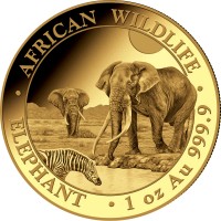 1 oz Gold Somalia Elefant in Kapsel 2026