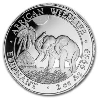 5 X 2 oz Silber Somalia Elefant = 10 oz Gewicht  ( diff.besteuert nach §25a UStG )