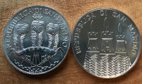 5 Euro San Marino div. Jahre / ggf. angelaufen / Umlauf / 16,65 Gramm Silber fein ( diff.besteuert nach §25a UStG )